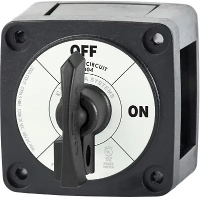BLUE SEA 6004200 Switch Battery M On/Off Locking Bla