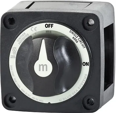 BLUE SEA 6006200BSS Switch Battery M On/Off W/Knob Blk
