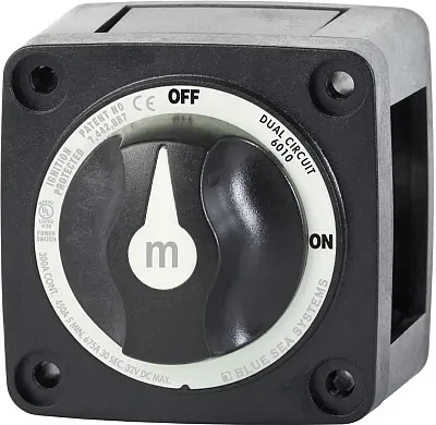 BLUE SEA 6010200BSS Switch Battery M Dualcirc Blk