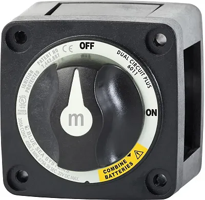 BLUE SEA 6011200BSS Switch Battery M Dualcircplus Blk