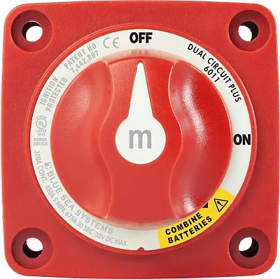 BLUE SEA 6011BSS Switch Battery M Dual Cir