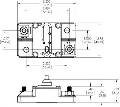 BLUE SEA 7184BSS Circuit Breaker Bus 285