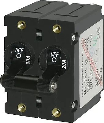 BLUE SEA 7236BSS Circuit Breaker Aa2Toggle 20A Blk