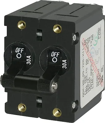 BLUE SEA 7237BSS Circuit Breaker Aa2Toggle 30A Blk