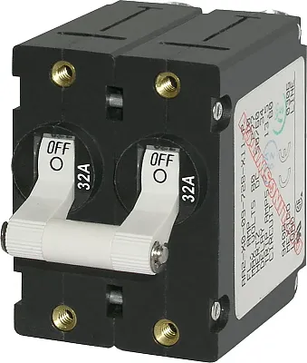 BLUE SEA 7295BSS Circuit Breaker Aa2Toggle 32A Wht