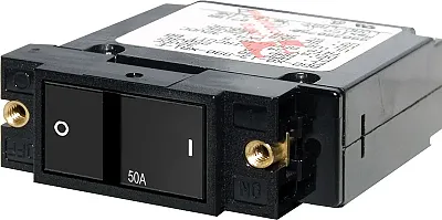 BLUE SEA 7408BSS Circuit Breaker Sc1 Flat Rocker 50A