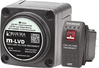 BLUE SEA 7635BSS Solenoid M 65A 12V Lvd