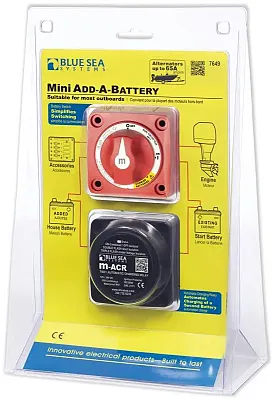 BLUE SEA 7649BSS Solenoid Add A Battery Mini