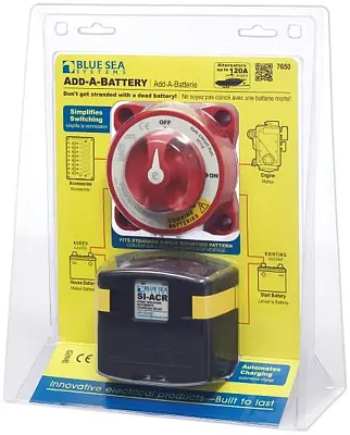 BLUE SEA 7650BSS Solenoid Add A Battery