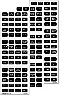 BLUE SEA 7870BSS Label Kit Ev Sm Format 180 Pk