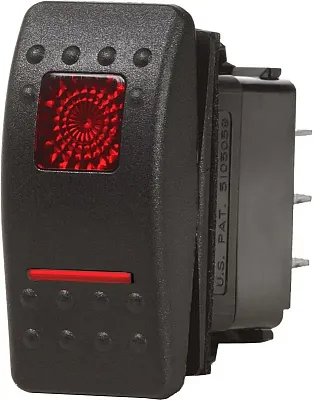 BLUE SEA 7939BSS Switch Contura2 Dpdt On-On Blk