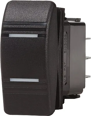 BLUE SEA 8286BSS Switch Contura Dpdt On-Off-On Blk