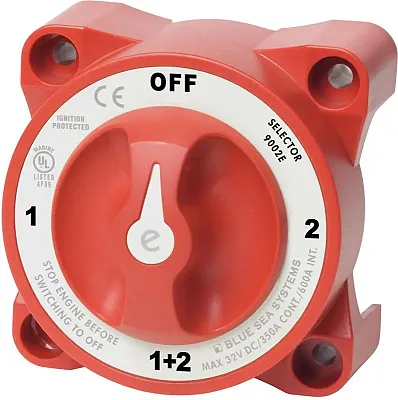BLUE SEA 9002EBSS Switch Battery E Selector W/Afd