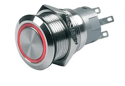 BEP 0511000100 Push But Sw On/Of 12V Red Led