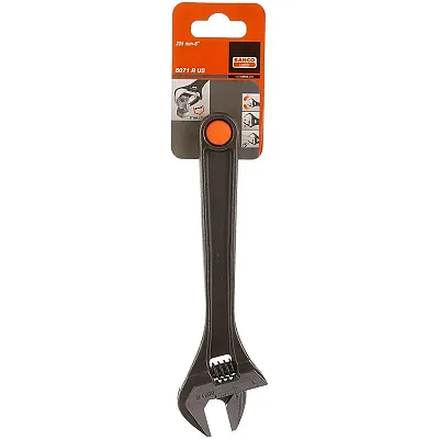 Bahco 8&quot; Central Nut Adjustable Wrenches With Phosphate Finish