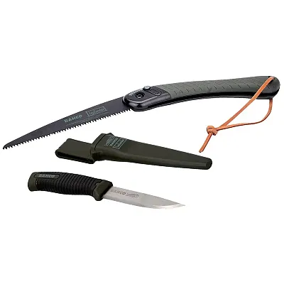 Bahco Foldable Saw And Knife Laplander Set With Dual-Component Handle  (2-Piece)