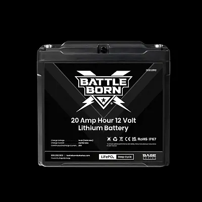 BATTLE BORN BBBS2012 20Ah 12V Lifepo4 Battery