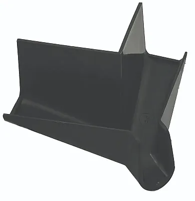B&B MOLDERS 7220240002 Short Corner Rain Gutter Spout Blk