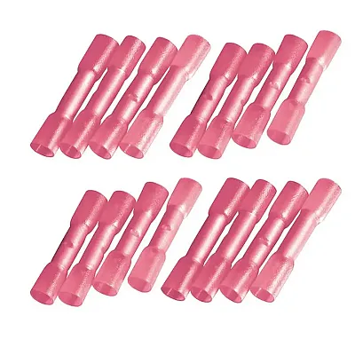 Butt Connectors 8Ga. 25 Pack Red; Xscorpion