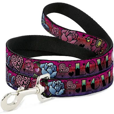 Buckle-Down Buckle-Down Love Love Pink Pet Leash