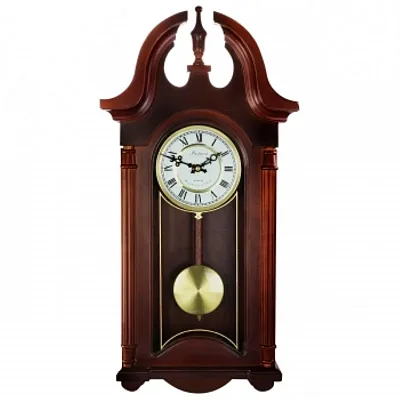 Bedford Clock Collection 26.5&quot; Colonial Mahogany Cherry Oak Fini