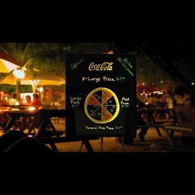 Lighted Writable Menu Board Multicolor Flashing LED Message Boar
