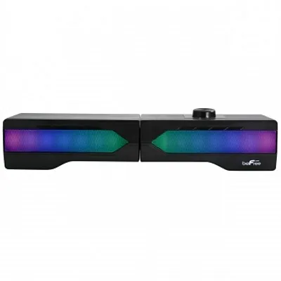 beFree Sound Gaming Dual Soundbar with RGB LED Lights