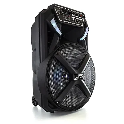 beFree Sound 15 Inch Bluetooth Portable Rechargeable Party Speak