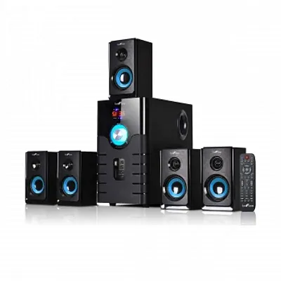 beFree Sound 5.1 Channel Surround Sound Bluetooth Speaker System- Blue - Refurbi