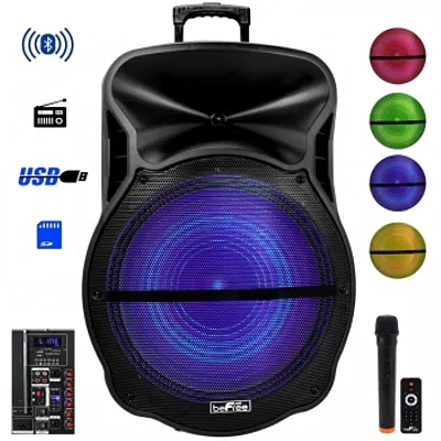 beFree Sound 18 Inch Bluetooth Portable Rechargeable Party Speaker with Sound Re