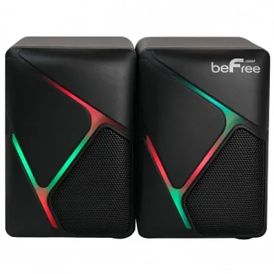 beFree Sound Dual Compact LED Gaming Speakers