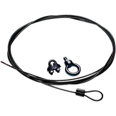 Bogen CK10B Black 10 Foot Cable And Clamp