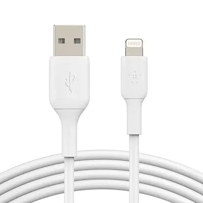 Belkin Caa001Bt3Mwh Boost Up Charge Lightning To Usb-A Cable, 9.8 Feet