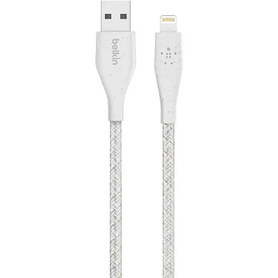 Belkin F8J236Bt04-Wht Duratek Plus Lightning To Usb-A Cable, 4 Feet (White)