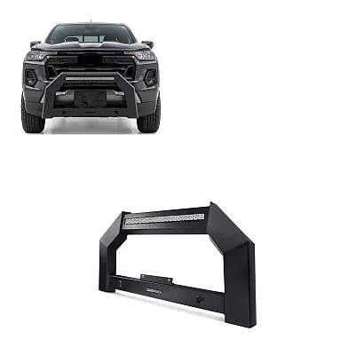 BLACK HORSE ABGM23 Matte Black Armour Bull Bar