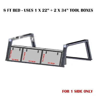 BLACK HORSE CSURHD8TX1 Base K2 Rack With Tool Box