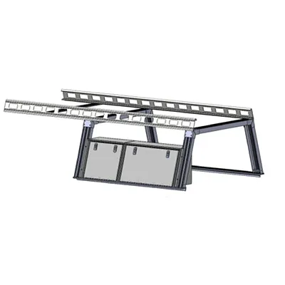 BLACK HORSE SFRHD55TX1 Base K2 Over Cab Rack With Tool Box