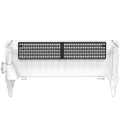 BUILTRIGHT 102130 Bedside Rack System - Cab Wall Kit