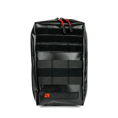 BUILTRIGHT 105101 Molle Pouch Black - Small 6' X 10