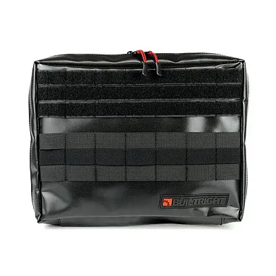 BUILTRIGHT 105102 Molle Pouch Black - Large 13' X 1