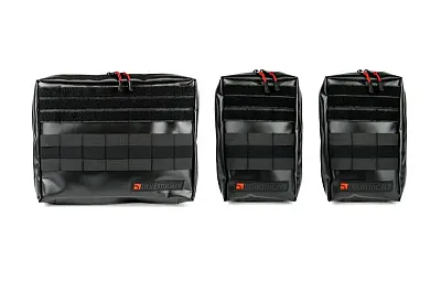 BUILTRIGHT 105103 Molle Pouch 3Pc Kit 1X Large 2X S