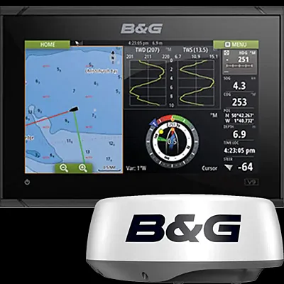 B&G USA 0015620001 Vulcan 9 Mfd Row Maps W/Halo 20 Rdr