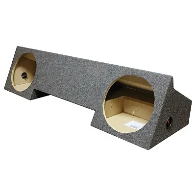 Empty Woofer Box Dodge X-Cab &#039;96-&#039;01; Dual 12&quot;; (Boxed) Under Seat Front Fire