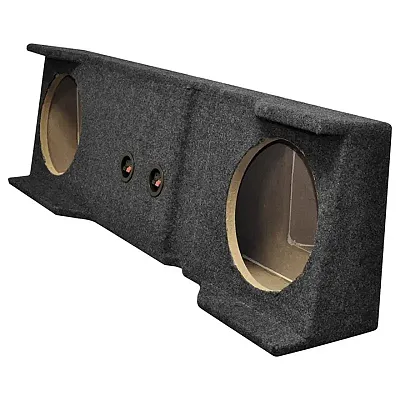Qpower Dual 10&quot; Chevy/Gmc Crew Cab Empty Woofer Box &#039;01-07 1500/