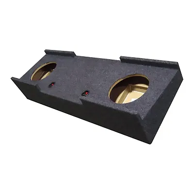 Empty Woofer Box Qpower Dual 10&quot; Gmc Crew Cab &#039;07-&#039;13