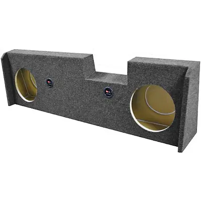 Qpower Dual 10&quot; Woofer Box For 2014-Current Gmc/Chevy Crew Cab U