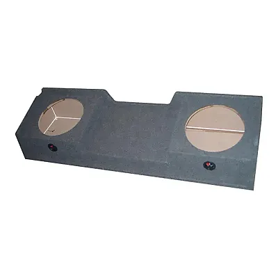 Empty Woofer Box Gmc Xcab &#039;99-06 Downfiring; 2 (12&quot;)