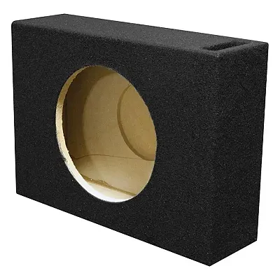 Qpower Single 10&quot; Shallow Vented Woofer Box(Boxed)