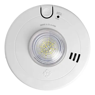 BRK First Alert SMCO110LED-AC Hardwired Dual Smoke & CO Alarm with LED Strobe L