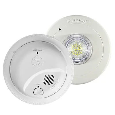 BRK First Alert SMI100-AC Hardwired Smoke Alarm + SLED177 Strobe SMI100-AC-SLED